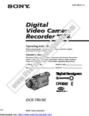 Ver DCR-TRV30 pdf Instrucciones de funcionamiento (manual principal)