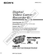 Ver DCR-TRV730 pdf Instrucciones de operación