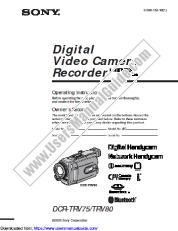 Ver DCR-TRV80 pdf Instrucciones de operación