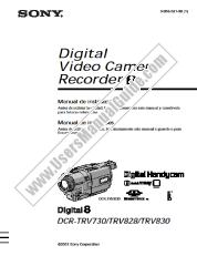 View DCR-TRV830 pdf Manual de instrucciones (Espanol y Portugues)