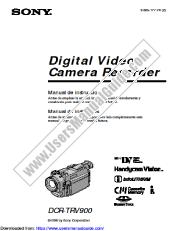 Voir DCR-TRV900 pdf Manuel d'instructions (espagnol et portugais)