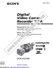 View DCR-VX2100 pdf Manual de instrucciones