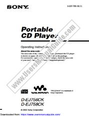 Voir D-EJ756CK pdf Mode d'emploi (manuel primaire)