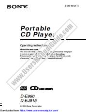 Vezi D-EJ915 pdf Manual de utilizare primar