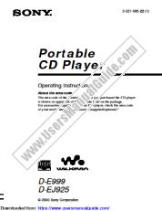 View D-EJ925 pdf Primary User Manual