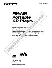 Ver D-FS18 pdf Instrucciones de funcionamiento (manual principal)