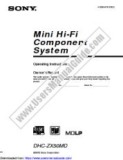 Ver DHC-ZX50MD pdf Manual de usuario principal