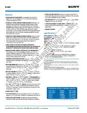 View D-NE1 pdf Marketing Features