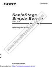 View D-NS921F pdf SonicStage Simple Burner v1.0 Instructions