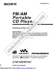 Ver D-NF400 pdf Instrucciones de funcionamiento (manual principal)