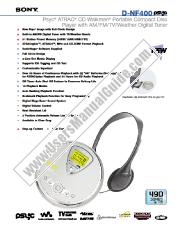Ver D-NF400PS pdf Especificaciones de comercialización