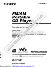 Ver D-NF600 pdf Instrucciones de funcionamiento (manual principal)