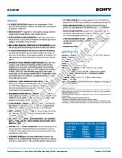 View D-NS921F pdf Marketing Features