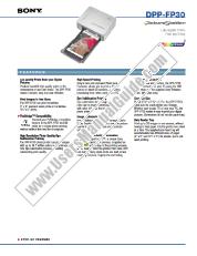Voir DPP-FP30 pdf Spécifications de marketing