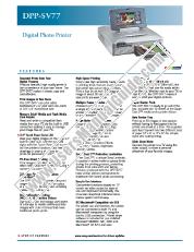 Ver DPP-SV77 pdf Especificaciones de comercialización