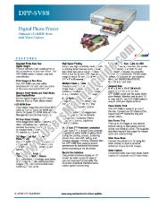 Ver DPP-SV88 pdf Especificaciones de comercialización