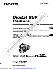 View DSC-F505V pdf Manual de instrucciones (Espanol y Portugues)