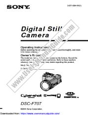 View DSC-F707 pdf Operating Instructions  (primary manual)