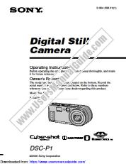 Vezi DSC-P1 pdf Instrucțiuni de operare (manual primar)