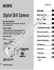 Vezi DSC-P31 pdf Instrucțiuni de operare (manual primar)