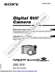 Ver DSC-S70 pdf Manual de instrucciones (Español y Portugués)