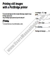 Voir DSC-T1 pdf PictBridge manuel d'instructions de l'imprimante