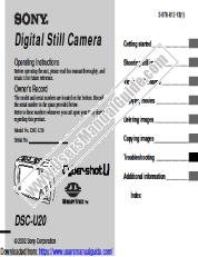 View DSC-U20 pdf Operating Instructions  (primary manual)