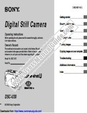 View DSC-U30 pdf Operating Instructions  (primary manual)