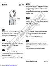 Ansicht DSC-U40 pdf Einsetzen: Öffnen der Batterie MS Duo Abdeckung