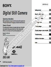 Vezi DSC-U60 pdf Instrucțiuni de operare (manual primar)