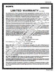 View D-VE7000S pdf Limited Warranty
