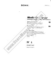 View DVMC-DA1 pdf Primary User Manual