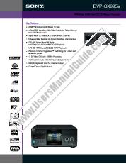 Visualizza DVP-CX995V pdf Specifiche di marketing
