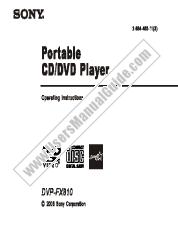 Voir DVP-FX810 pdf Mode d'emploi