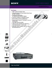 Ver DVP-NS3100ES pdf Especificaciones de comercialización