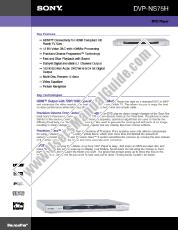 View DVP-NS75H pdf Marketing Specifications