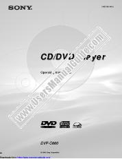 Voir DVP-C660 pdf Mode d'emploi (DVP-C660 Lecteur CD / DVD)