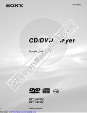 Vezi DVP-C670D pdf Instrucțiuni de operare (manual primar)