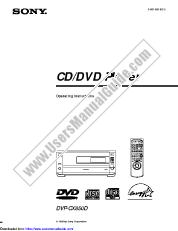 View DVP-CX850D pdf Primary User Manual