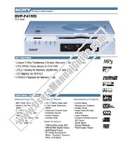 View DVP-F41MS pdf Marketing Specifications