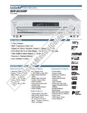 View DVP-NC655P pdf Specifications with Key Features