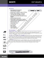 View DVP-NS55P pdf Marketing Specifications