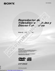 Voir DVP-S560D pdf Manual de instrucciones
