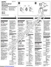 Vezi ECM-F8 pdf Instrucțiuni de operare (manual primar)