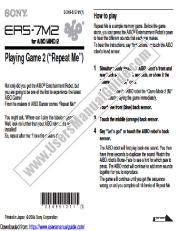 Ansicht ERS-7M2 pdf Spiel 2: Wiederholen Sie mich