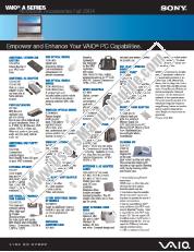 View VGN-A270B pdf Accessories: Fall 2004 A-series