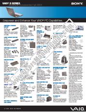 View VGN-S270B pdf Accessories: Fall 2004 S-series
