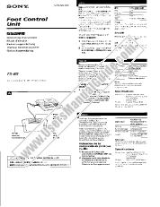 Vezi ICD-WFT2 pdf FS-85 Instrucțiuni (partea de control Picior de unitate)