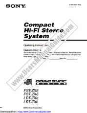 Vezi LBT-ZX8 pdf Instrucțiuni de operare