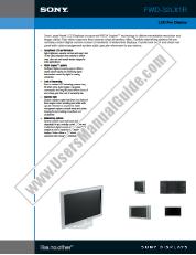 View FWD-32LX1R pdf Product Specifications